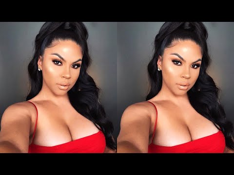 kim-kardashian-easy-half-up-half-down-hair-tutorial-|-makeupbygriselda