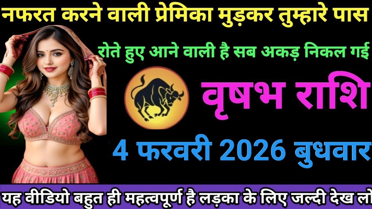 #वृषभ राशि वालों नफरत करने वाली प्रेमिका मुड़कर तुम्हारे पास रोते हुए आने वाली है सब अकड़ निकल गई#
