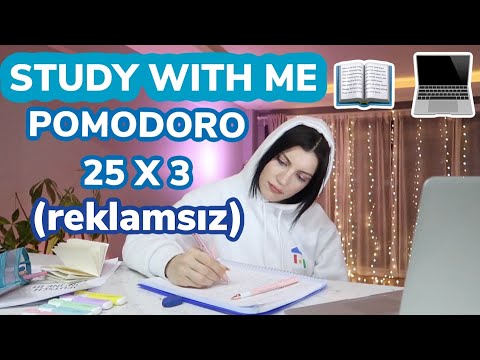 1,5 HOUR STUDY WITH ME (POMODORO) | BENİMLE DERS ÇALIŞIN