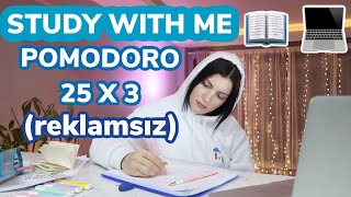 15 Hour Study With Me Pomodoro Beni̇mle Ders Çalişin