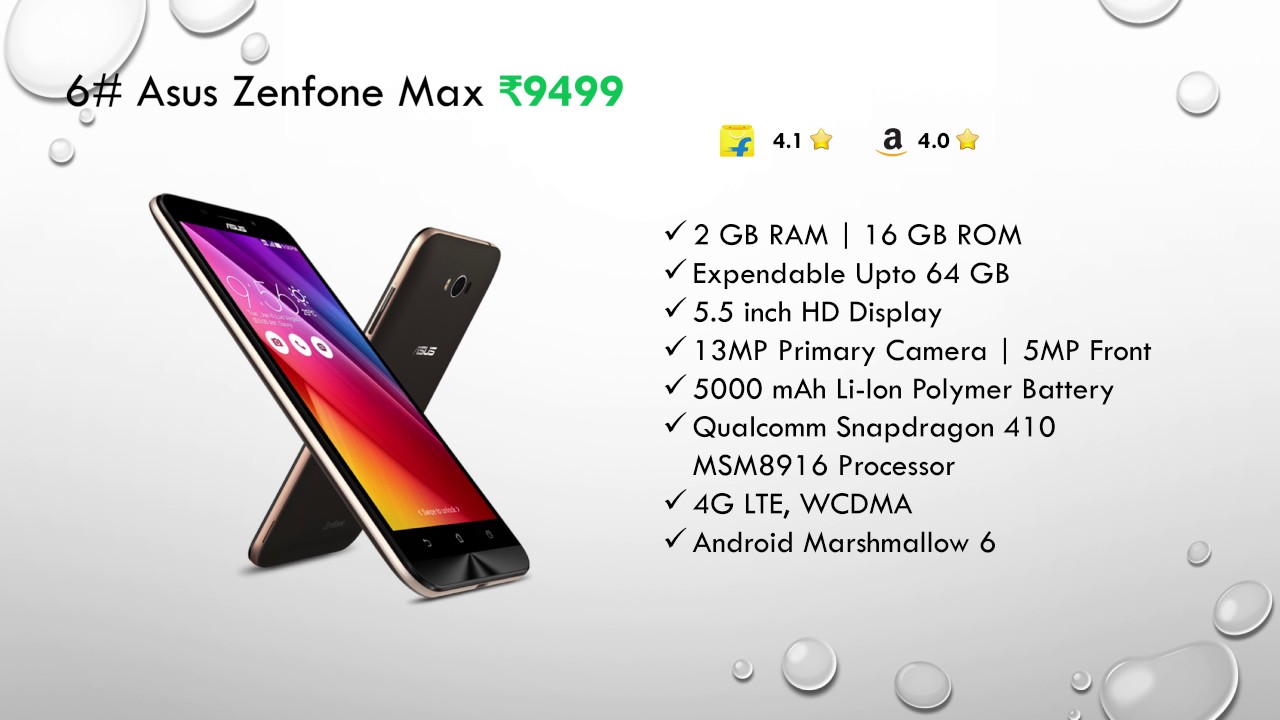 Top 10 Mobiles Under ₹ 10000 (March 2017) YouTube