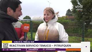 Reactivan servicio de tren Temuco - Pitrufquen | ARAUCANÍA 360°