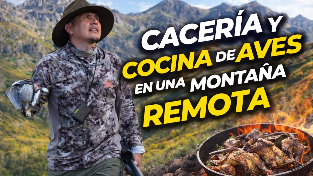 CACERIA y COCINA de aves¡ de Montaña con Rifle de Aire #fxking #caceria #cocina