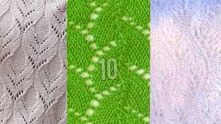 Замечательные узоры спицами 10 схем вязания узоров. Wonderful knitting patterns 10 knitting patterns
