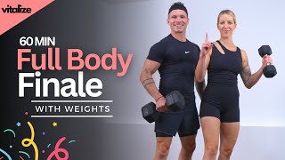 1 Hour FULL BODY DUMBBELL WORKOUT | STRENGTH | SUPERSETS | METCON