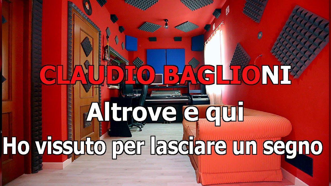 Claudio Baglioni Altrove Qui Karaoke Demo YouTube