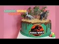 Oddly satisfying Jurassic park cake