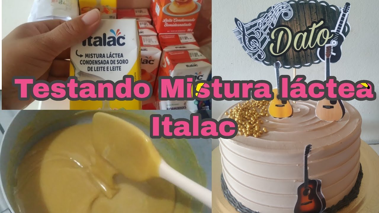 Testei a Mistura Láctea da italac Fazendo Recheio e Decorando bolo