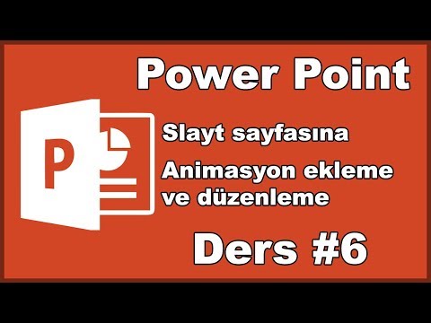 Video: Powerpoint'te Animasyon Nasıl Yapılır