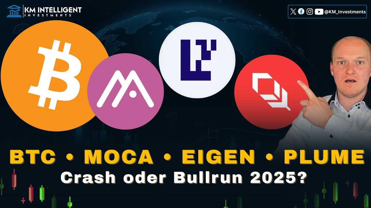 BTC, MOCA, EIGEN & PLUME Kursanalyse 📊 | Kurz- & Langfrist-Prognose | Chartanalyse Crypto Bitcoin