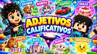 ¿CÓMO ES? ¡APRENDE LOS ADJETIVOS CALIFICATIVOS! | Estilo Minecraft | Canción Infantil