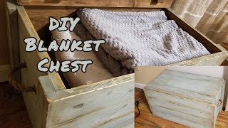 DIY blanket chest