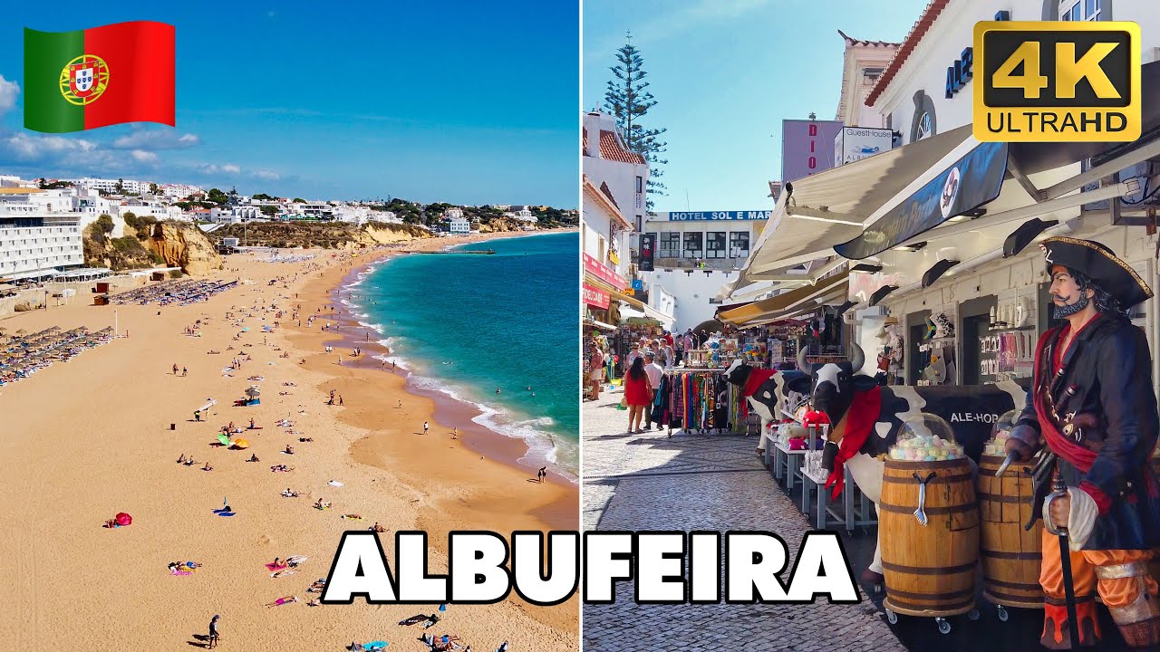 ALBUFEIRA Algarve 🌞 Portugal 🇵🇹 | Walking Tour 🏖️🚶 [4K UHD]