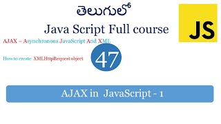 Ajax in JavaScript  Telugu | Ajax  | Ajax example in JavaScript | JavaScript tutorial for beginners