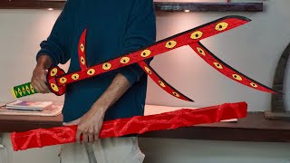 Famous I Made a Fully Working Kokushibo Katana From Cardboard Wealth