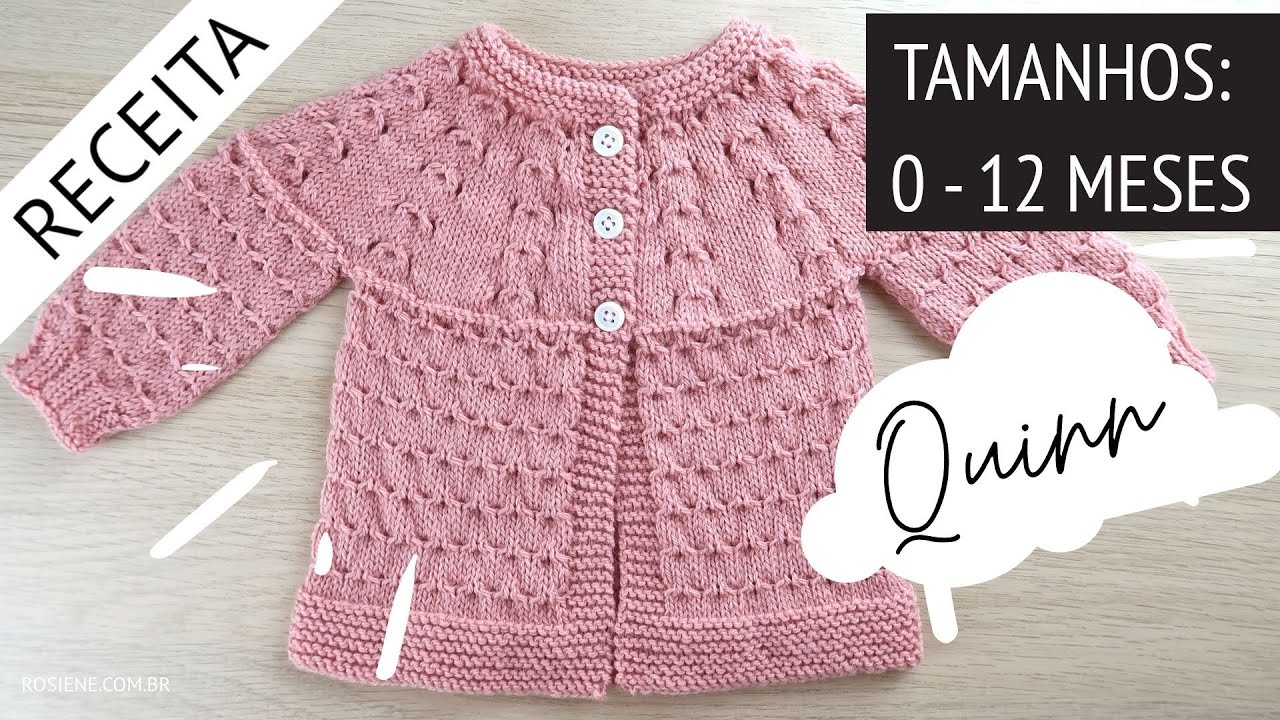 Casaquinho De Bebe Em Trico 110 Passo A Passo Por Rosiene Youtube