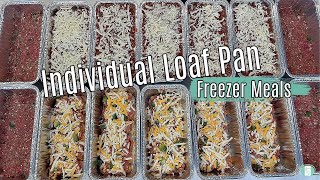 Individual Serving Freezer Meals in Loaf Pans | Meal Prep for One or Two