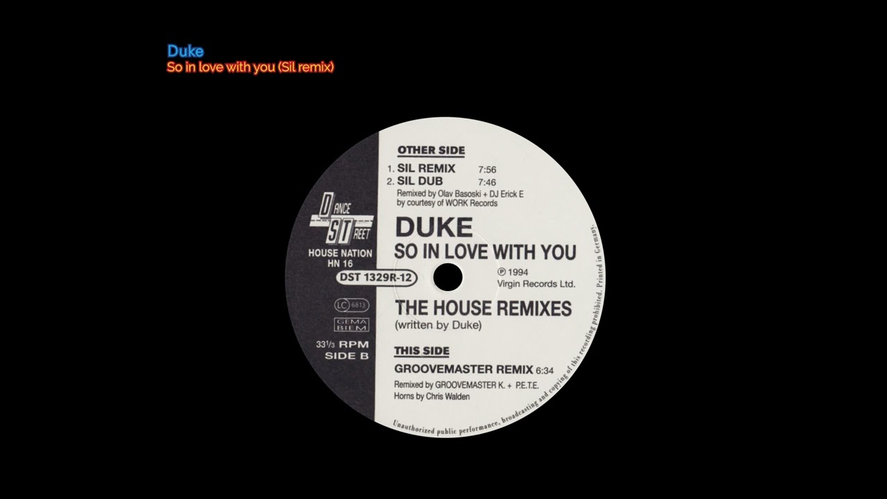 Duke - So in love with you (Sil remix)