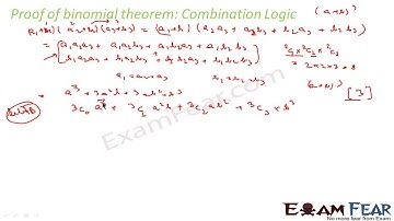 Maths Binomial Theorem part 4 Proof binomial theorem by Combination CBSE Class X1