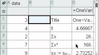 TI Nspire Tips   Stats Calculations Locations