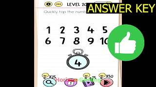 Brain Test Tricky Puzzles LEVEL 201 Quickly tap the numbers in order - Gameplay Walkthrough Android screenshot 5