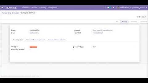 Recurring Invoice Odoo Apps