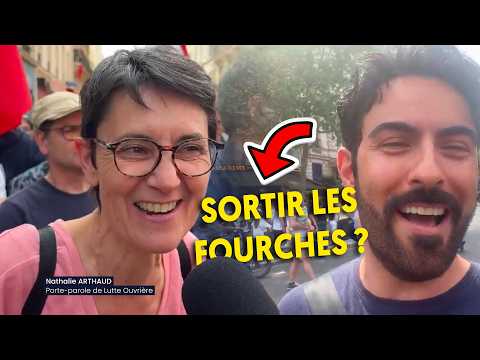 🧨 Bringing out the pitchforks? Nathalie Arthaud answers our questions at the protest