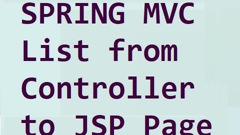 Spring MVC E-Commerce Application populate list to View using JSTL