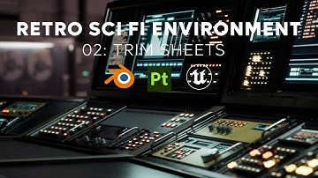 Retro Sci-Fi Environment: Trim Sheets