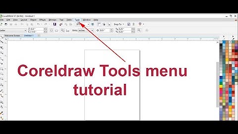 Coreldraw tool menu tutorial in hindi