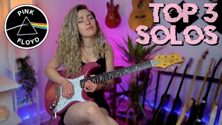 Top 3 Pink Floyd Solos | Guitar Cover by Sophie Burrell