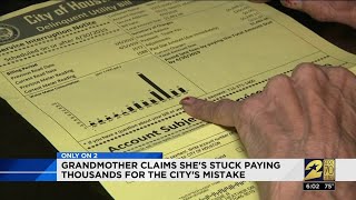 Grandmother claims she's stuck paying thousands for the city's mistake
