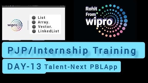 Day 13th live Wipro talentnext Java training on PBLapp lacture 13 | Internship/PJP training 2022