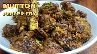 Delicious Mutton Pepper Fry Recipe | Easy and Spicy Mutton Fry