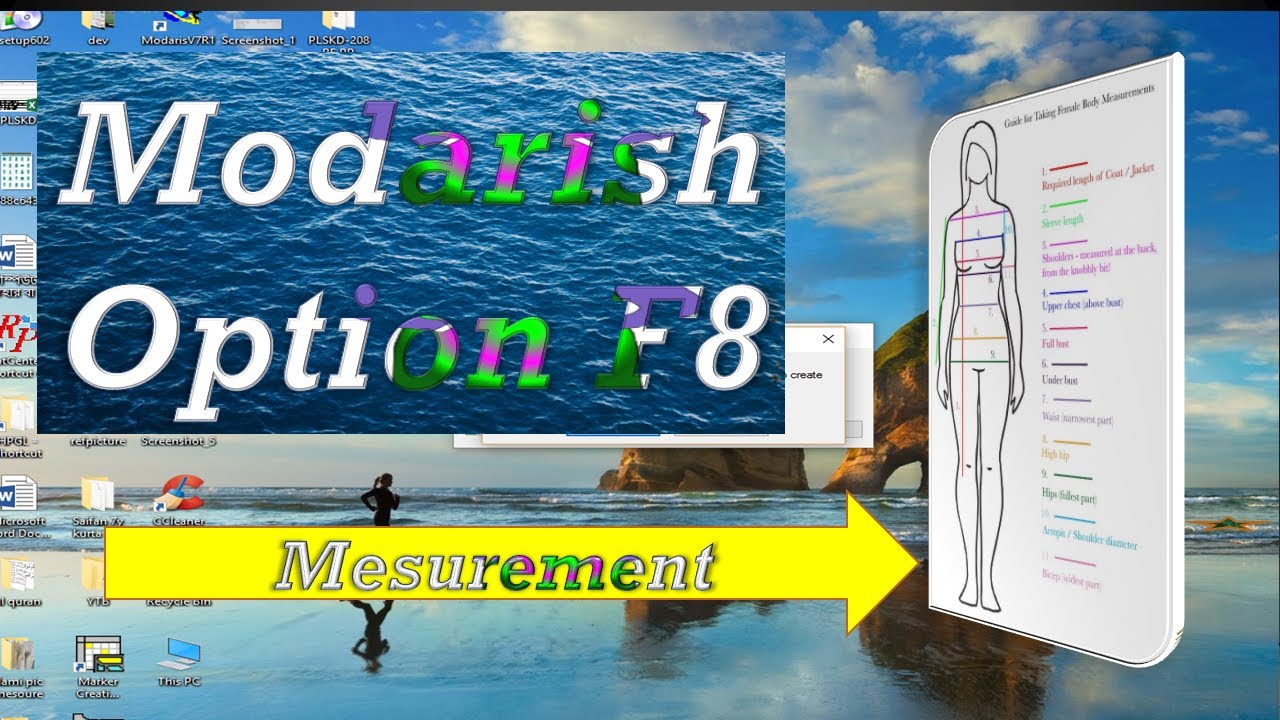 Lactra modarish option F8 / measurements bangla tutorial 2022 / Lectra modaris tutorial