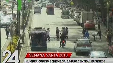 24 Oras: Number coding scheme sa Baguio Central Business District, suspendido bukas at sa Biyernes