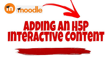 Adding an H5P Interactive Content- Moodle