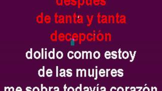 karaoke me sobra corazon el jefe y su grupo
