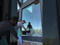 Exterior glass cleaning brings clarity and shine, keeping the building looking bright and fresh