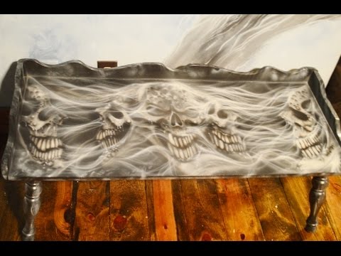 AIRBRUSHING THE SKULL COFFEE TABLE! - YouTube AIRBRUSHING THE SKULL COFFEE TABLE! - AIRBRUSHING THE SKULL COFFEE TABLE! - YouTube
