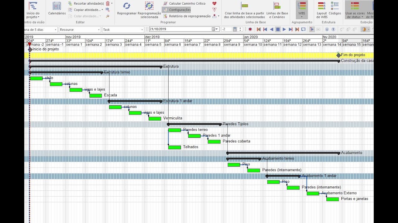 BIM 4D SYNCHRO PRO Video 05 Fazendo um cronograma - YouTube