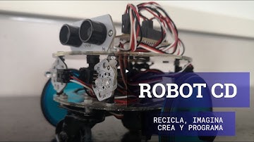 Robot CD programado con Bitbloq