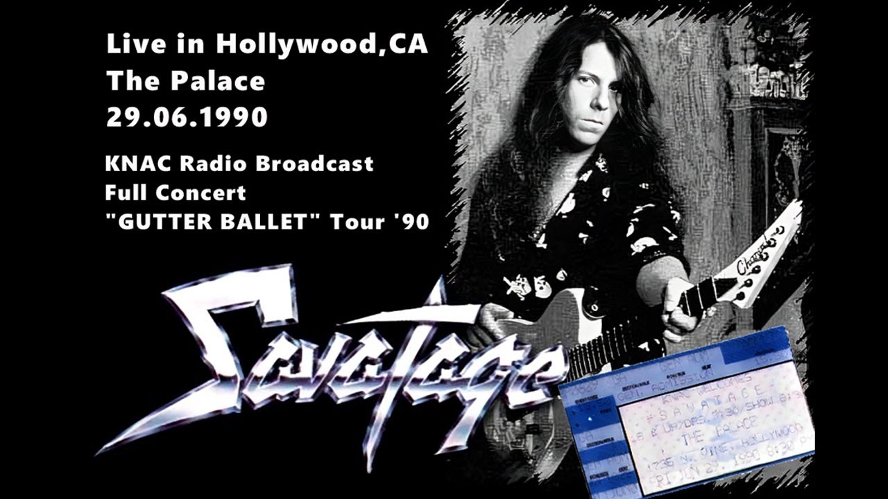Savatage - Live in Hollywood 29.06.1990 / KNAC Radio Broadcast / Full Concert / "Gutter Ballet"-Tour