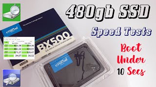 CRUCIAL 480GB SSD| SPEED | DISK INFO | HONEST OPINION || - YouTube