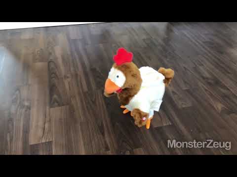 Dieses animierte Stofftier wirbelt Kindergeburtstag und Weihnachtsfeier gehörig auf: Zur leicht debilen Ententanz-Melodie macht das plüschige Huhn seine ganz...