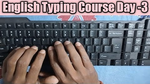 Learn English typing in 10days (Day 3) free typing lesson |Typing Course@Sagarstudynews
