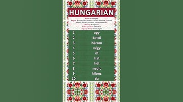 NUMBERS IN THE HUNGARIAN LANGUAGE