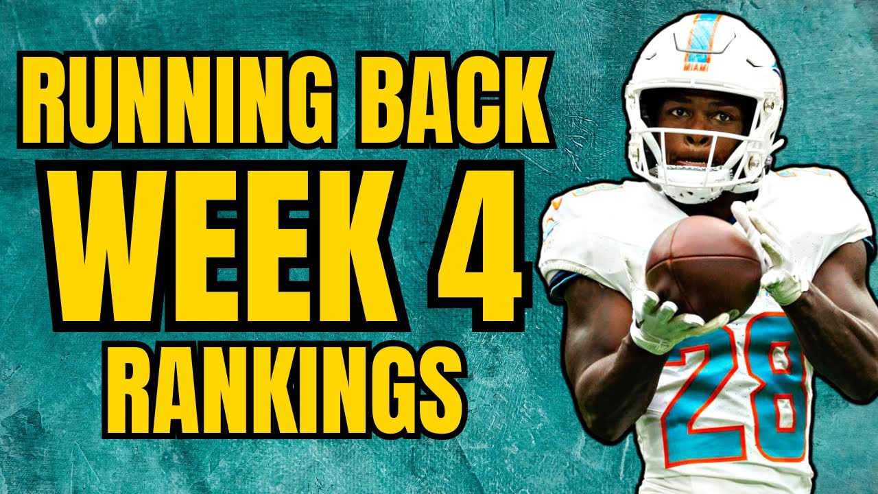 week 4 player rankings