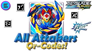 All Attakers Beyblade Qr-Codes | Qr-Коды Всех Атакующих Бейблэйдов - Beyblade Burst Surge