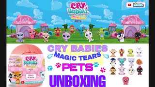 Cry Babies Magic Tears Pets Aminaux UNBOXING!! Super Cute ADORABLE Pets!!
